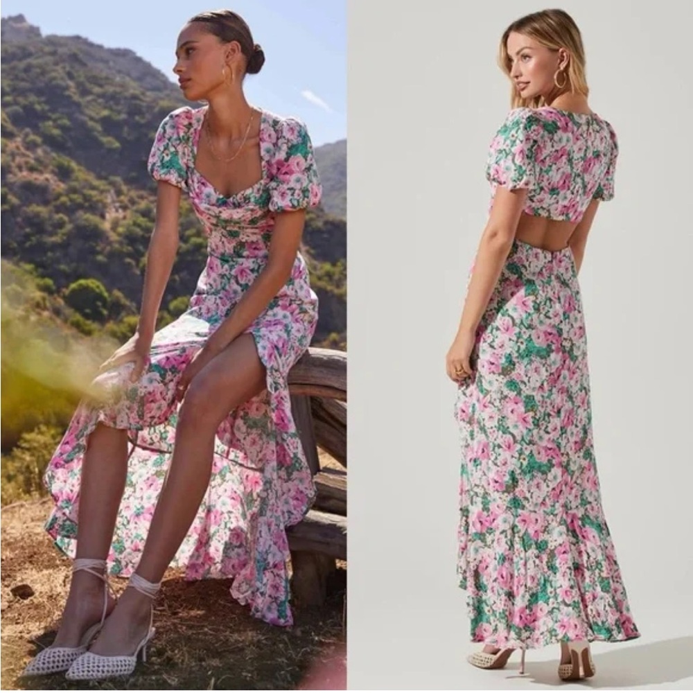 ASTR Dayanara floral maxi dress